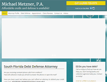 Tablet Screenshot of metznerlaw.com